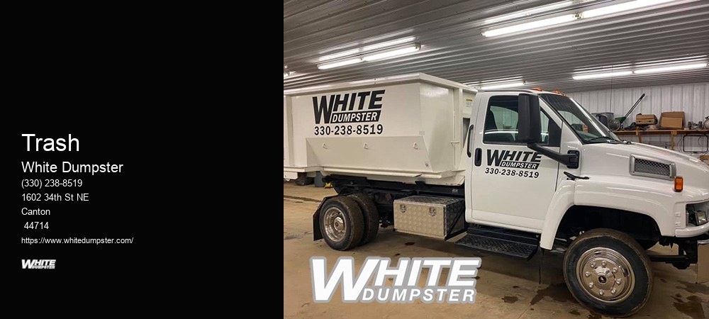 White Dumpster Rental